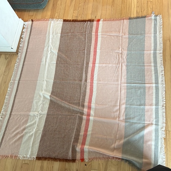 Madewell oversized scarf pink beige O/S - Picture 3 of 4